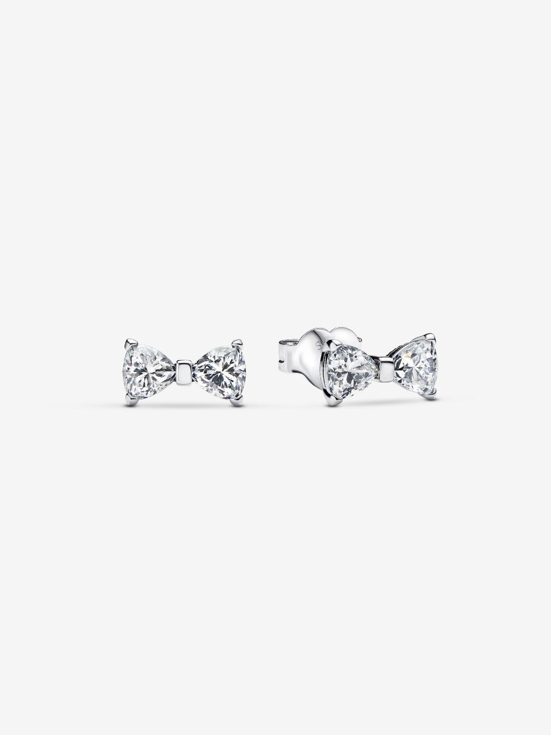 Bow Earrings - Silver