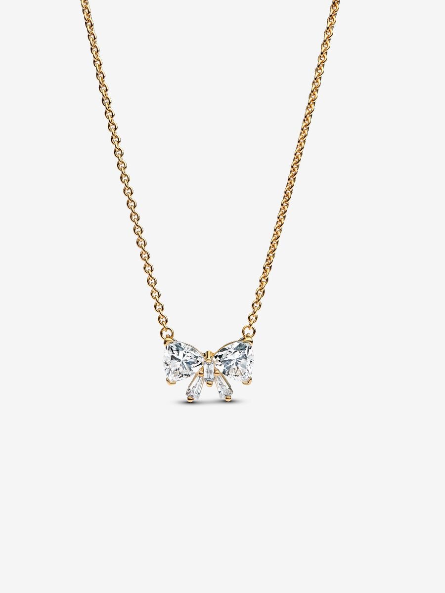 Bow Necklace - Gold