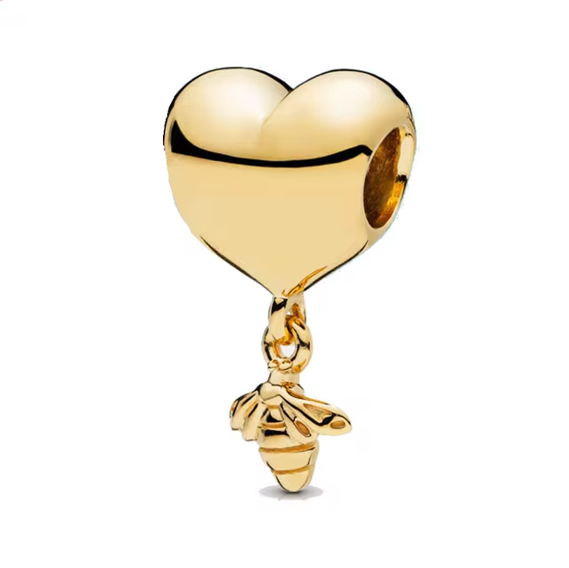 Strawberry Heart Charm