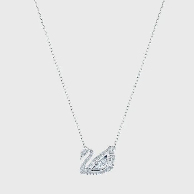 Swan Necklace - Silver