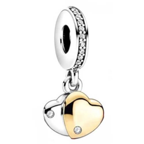 Double Heart Charm