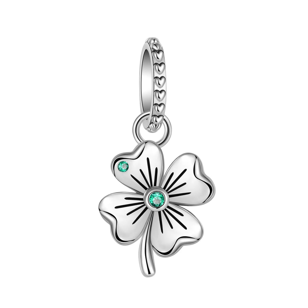 Lucky Four-Leaf Clover Charm