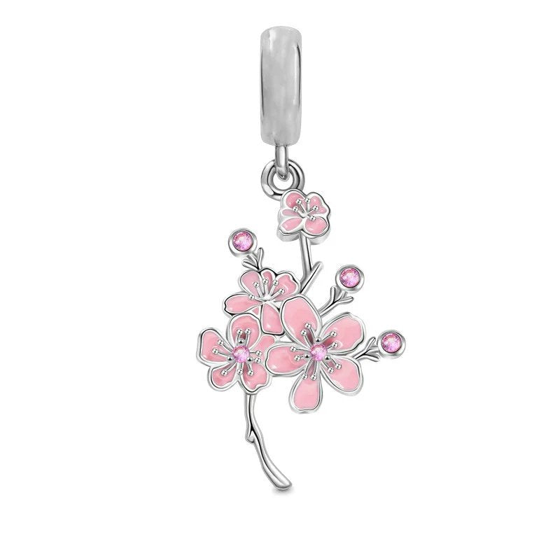 Pink Cherry Blossom Charm