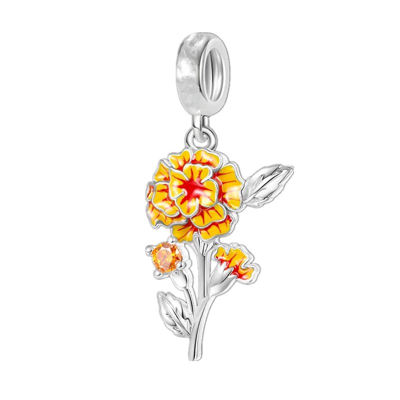 Marigold Flower Charm