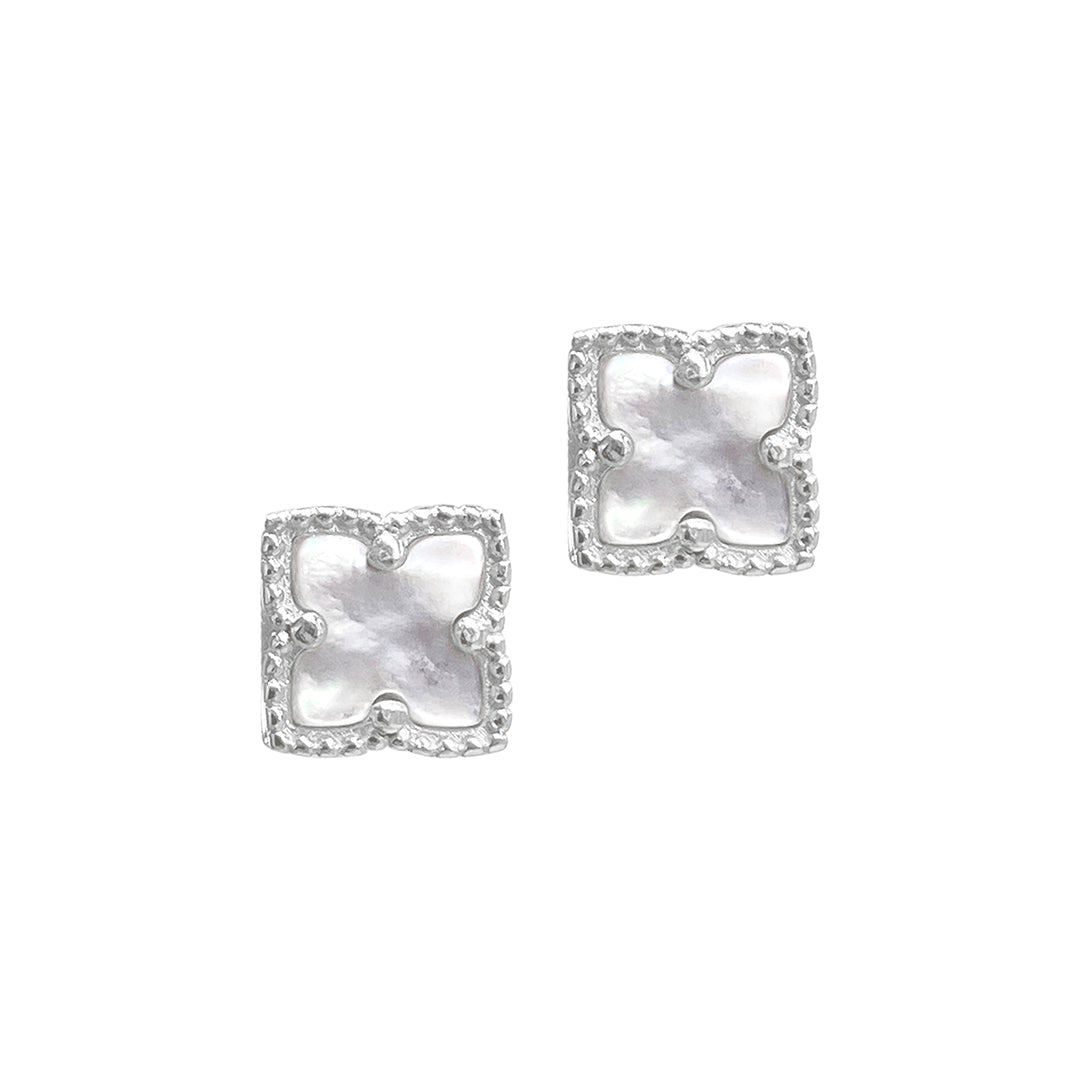 Clover Earrings - Silver
