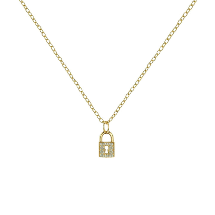 LARA LOCK NECKLACE - GOLD