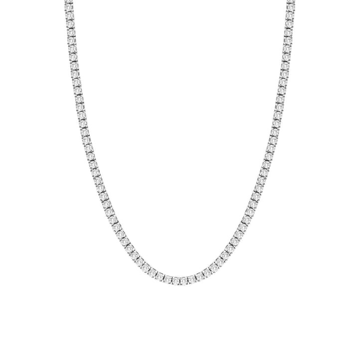 TYRA TENNIS NECKLACE - SILVER